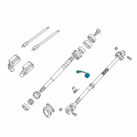 OEM 1995 BMW 750iL Steering Angle Sensor Diagram - 32-35-1-182-244