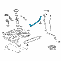 OEM 2016 Buick Envision Tank Strap Diagram - 13396616