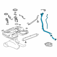 OEM Buick Envision Pipe Asm-Fuel Tank Filler Diagram - 13395530