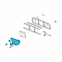 OEM 2007 Honda Ridgeline Regulator Assy., RR. Windshield Power Diagram - 73290-SJC-A01