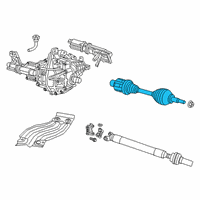 OEM 2019 Ram 1500 Axle Half Shaft Diagram - 68259567AA