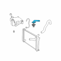 OEM 1999 GMC Jimmy Water Outlet Diagram - 12557563