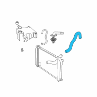 OEM 1994 Chevrolet S10 Radiator Inlet Hose (Upper) Diagram - 15689512