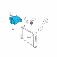 OEM Oldsmobile Bravada Reservoir, Coolant Recovery Diagram - 12380202