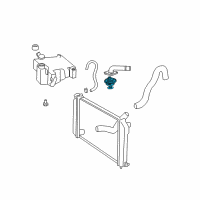 OEM Oldsmobile Thermostat Diagram - 12632948
