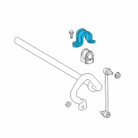 OEM 2018 Toyota Camry Stabilizer Bar Bracket Diagram - 48809-33010