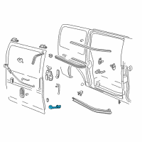 OEM 2003 Chevrolet Express 3500 Track Bracket Diagram - 20814566