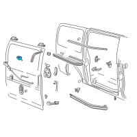 OEM 2001 Chevrolet Express 2500 Lock Assembly Diagram - 22799139