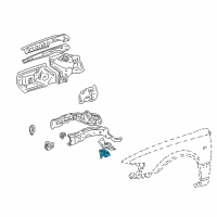 OEM 1994 Lexus ES300 Support, Battery Carrier Diagram - 53704-33011