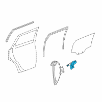 OEM Saturn Window Motor Diagram - 23196458