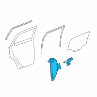 OEM 2015 Chevrolet Captiva Sport Window Regulator Diagram - 23196466