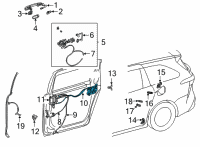 OEM 2022 Toyota Sienna Lock Assembly Diagram - 69200-08040