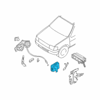 OEM 1998 Infiniti QX4 Controller Assy-ASCD Diagram - 18930-1W200