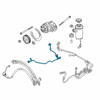 OEM 2010 BMW X5 2Nd Part Adaptive Drive Expansion Hose Diagram - 32-41-6-782-380