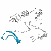 OEM 2009 BMW X6 1St Part Adaptive Drive Expansion Hose Diagram - 32-41-6-788-261