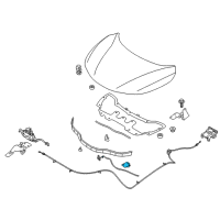 OEM 2019 Nissan NV200 Clamp-Hood Rod Diagram - 65722-EN00A