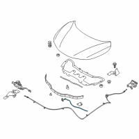 OEM 2022 Nissan Rogue Sport Rod-Hood Support Diagram - 65771-6MA0A