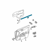 OEM 2011 Toyota Avalon Inner Weatherstrip Diagram - 68172-AC010