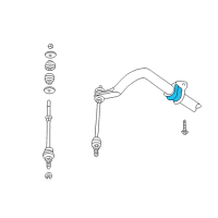 OEM Dodge Ram 1500 BUSHING-SWAY Bar Diagram - 52106590AC