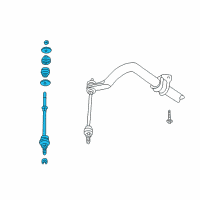 OEM 2004 Dodge Ram 1500 Link-SWAY Bar Diagram - 5072935AC