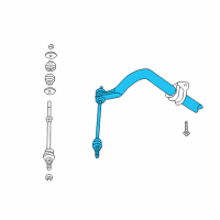 OEM Dodge Ram 1500 Bar-Front SWAY Diagram - 52106586AA