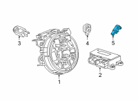 OEM Cadillac Escalade Side Sensor Diagram - 13525283