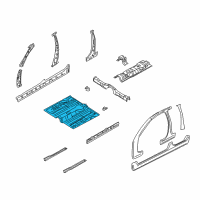 OEM Kia Rio Panel Assembly-FFLOOR Diagram - 0K32A53601