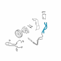 OEM 2006 Lincoln Mark LT Reservoir Hose Diagram - 4L3Z-3691-B