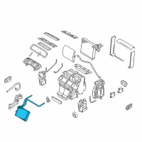 OEM 2010 Nissan 370Z Core Assy-Front Heater Diagram - 27140-1EA0A