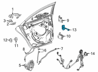 OEM 2020 Cadillac CT4 Door Check Diagram - 23236405