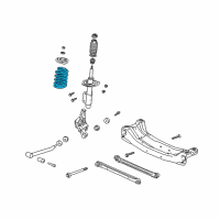 OEM Oldsmobile Alero Rear Spring Diagram - 22132906