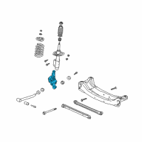 OEM 1998 Oldsmobile Cutlass Rear Suspension Knuckle Diagram - 18060631