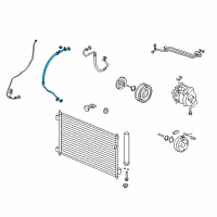 OEM 2016 Honda Accord Hose Complete, Suction Diagram - 80311-T2F-A01