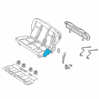 OEM Chrysler PT Cruiser Seat Cushion Foam Diagram - 5139517AA