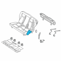 OEM 2005 Chrysler PT Cruiser Seat Cushion Foam Diagram - 5139517AA