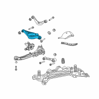 OEM 2010 Lincoln MKZ Lower Control Arm Diagram - 9E5Z-5A649-D