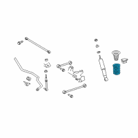 OEM 2012 Toyota 4Runner Coil Spring Diagram - 48231-35350