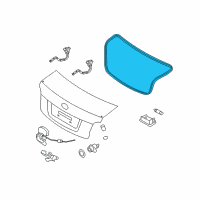 OEM 2009 Kia Rio Weather Strip-Trunk Diagram - 873211G000