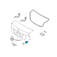 OEM 2011 Kia Rio Trunk Key Sub Set Diagram - 812501GE00