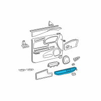 OEM 1998 Buick Regal ARMREST, Front Door Armrest Diagram - 10294101