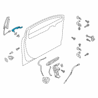 OEM 2020 Ford SSV Plug-In Hybrid Handle, Outside Diagram - HS7Z-5422404-DAPTM