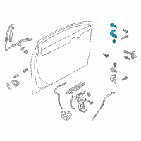 OEM 2020 Ford Explorer Upper Hinge Diagram - BB5Z-7822801-C