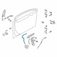 OEM 2019 Ford SSV Plug-In Hybrid Release Cable Diagram - DS7Z-54221A00-B