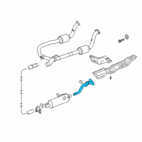 OEM 2005 Dodge Ram 1500 Tail Pipe Diagram - 55366751AE