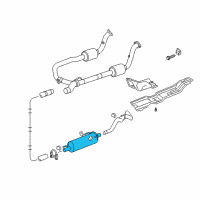 OEM 2004 Dodge Ram 1500 MUFFLER-Exhaust Diagram - 55366753AB