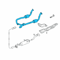 OEM 2004 Dodge Ram 1500 Converter-Exhaust Diagram - 52110325AC