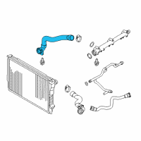 OEM 2006 BMW Z4 Water Hose Diagram - 11-53-7-836-599