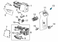 OEM Buick Envision Seat Heat Switch Diagram - 84696952