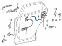 OEM Lexus NX450h+ CABLE ASSY, RR DOOR Diagram - 69730-78020