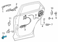 OEM Lexus NX350h CHECK ASSY, RR DOOR Diagram - 68630-78020